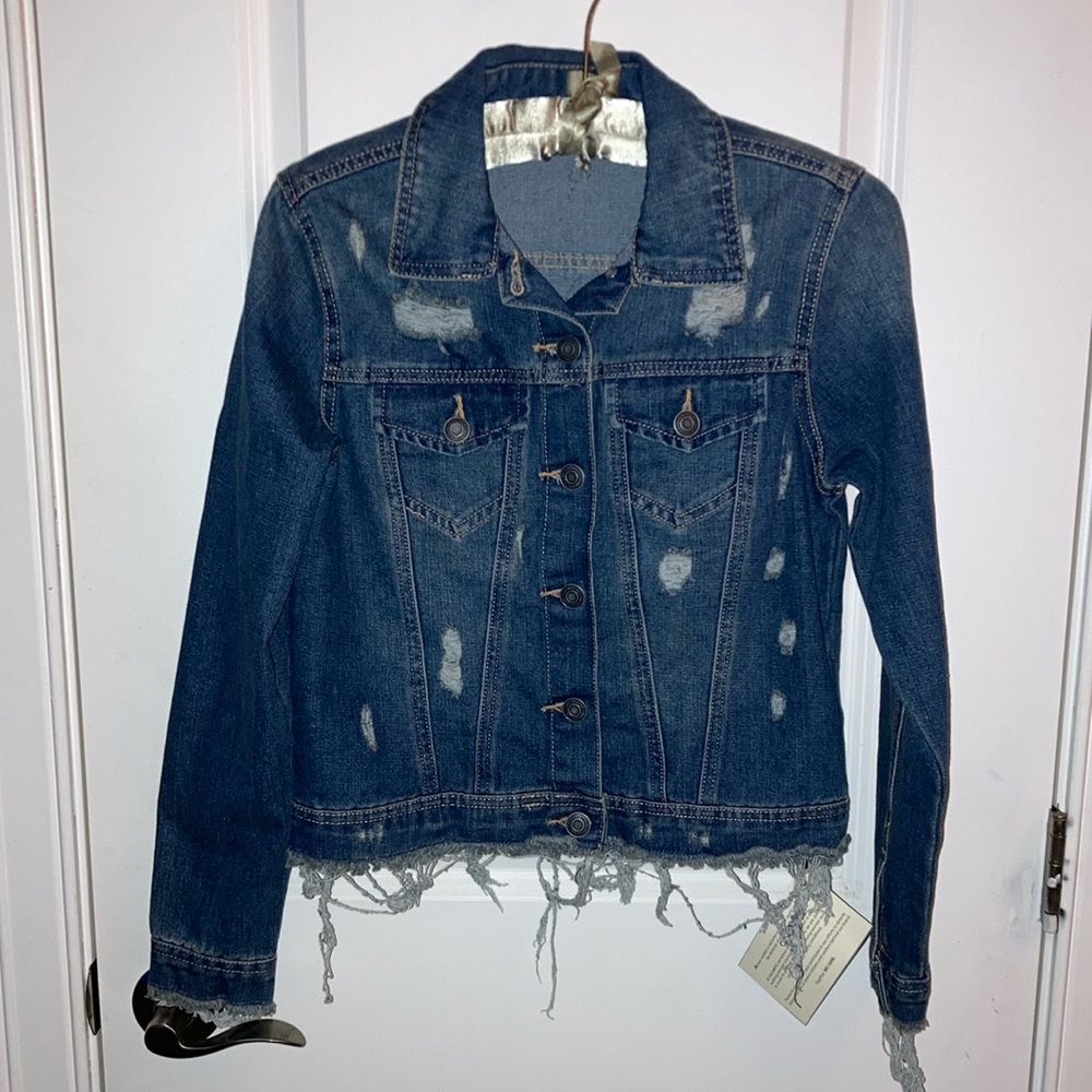 Distressed Denim Jacket